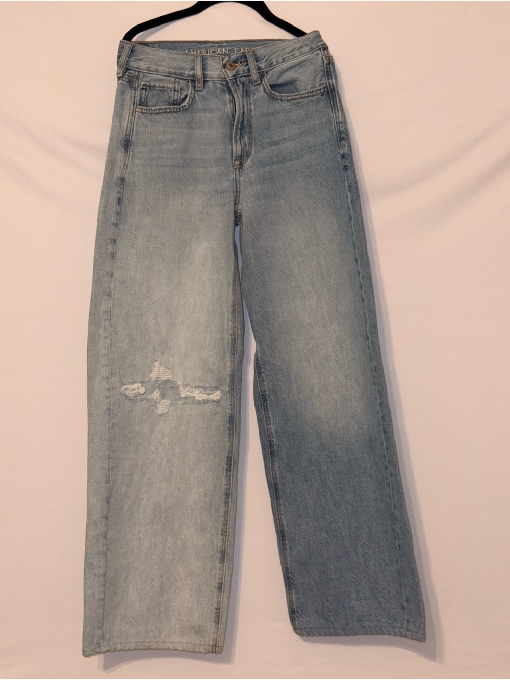 American Eagle Outfitters Light Blue Straight Leg Jeans
